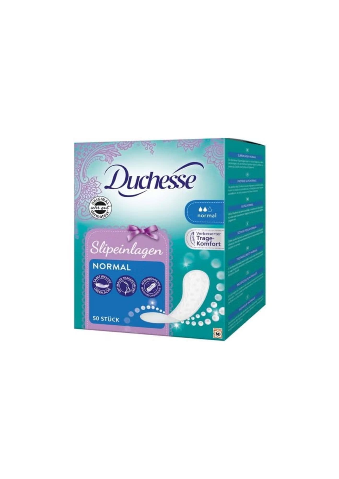 Protège Slips Confort et Fraîcheur Normal DUCHESSE 50pcs
