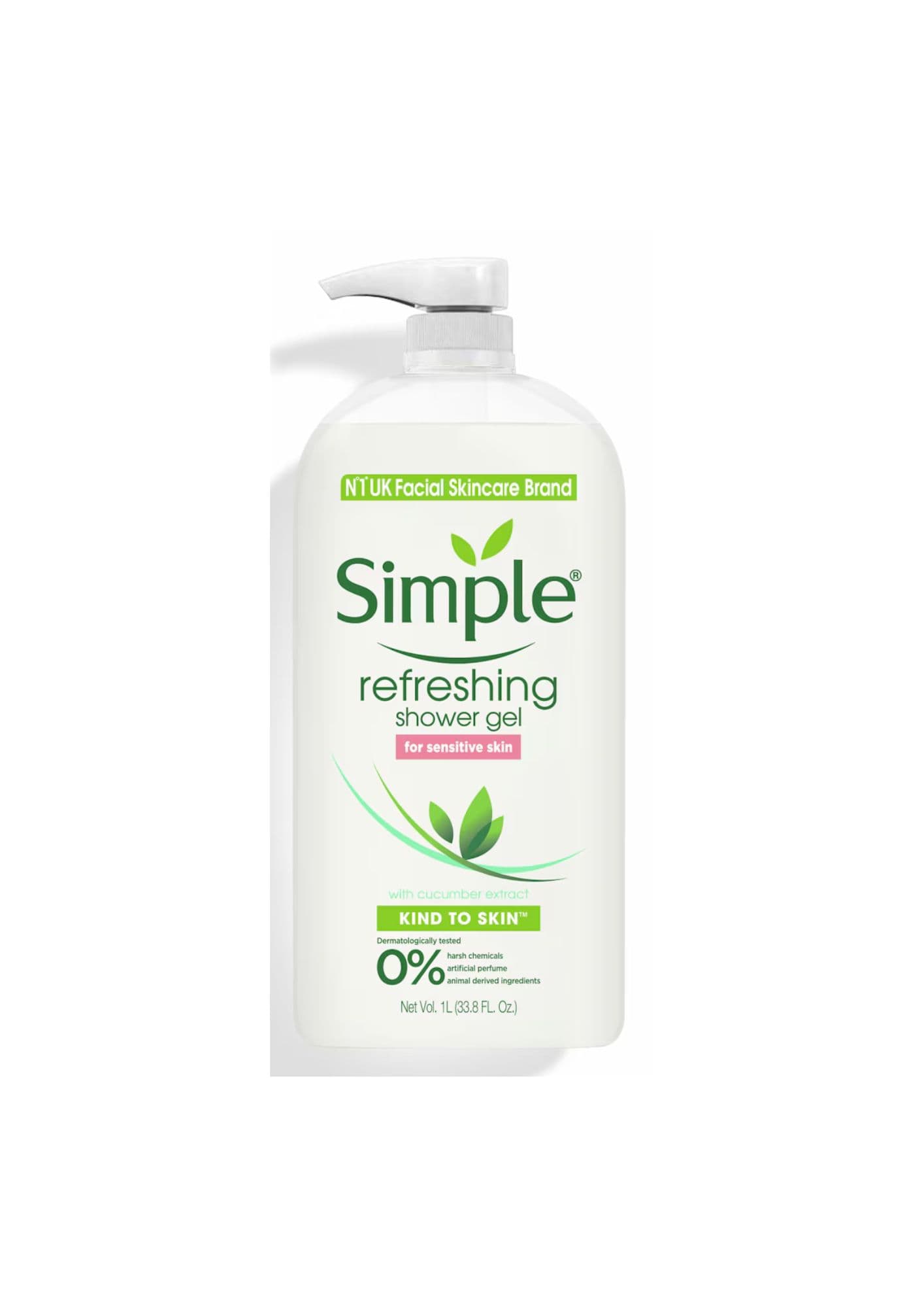 Gel de Douche Rafraîchissant SIMPLE 1L