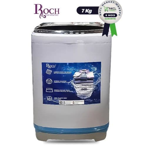 Machine à laver automatique ROCH, RWM-S07TLA-W, 7kg, garantie 6 mois, SAV 1an