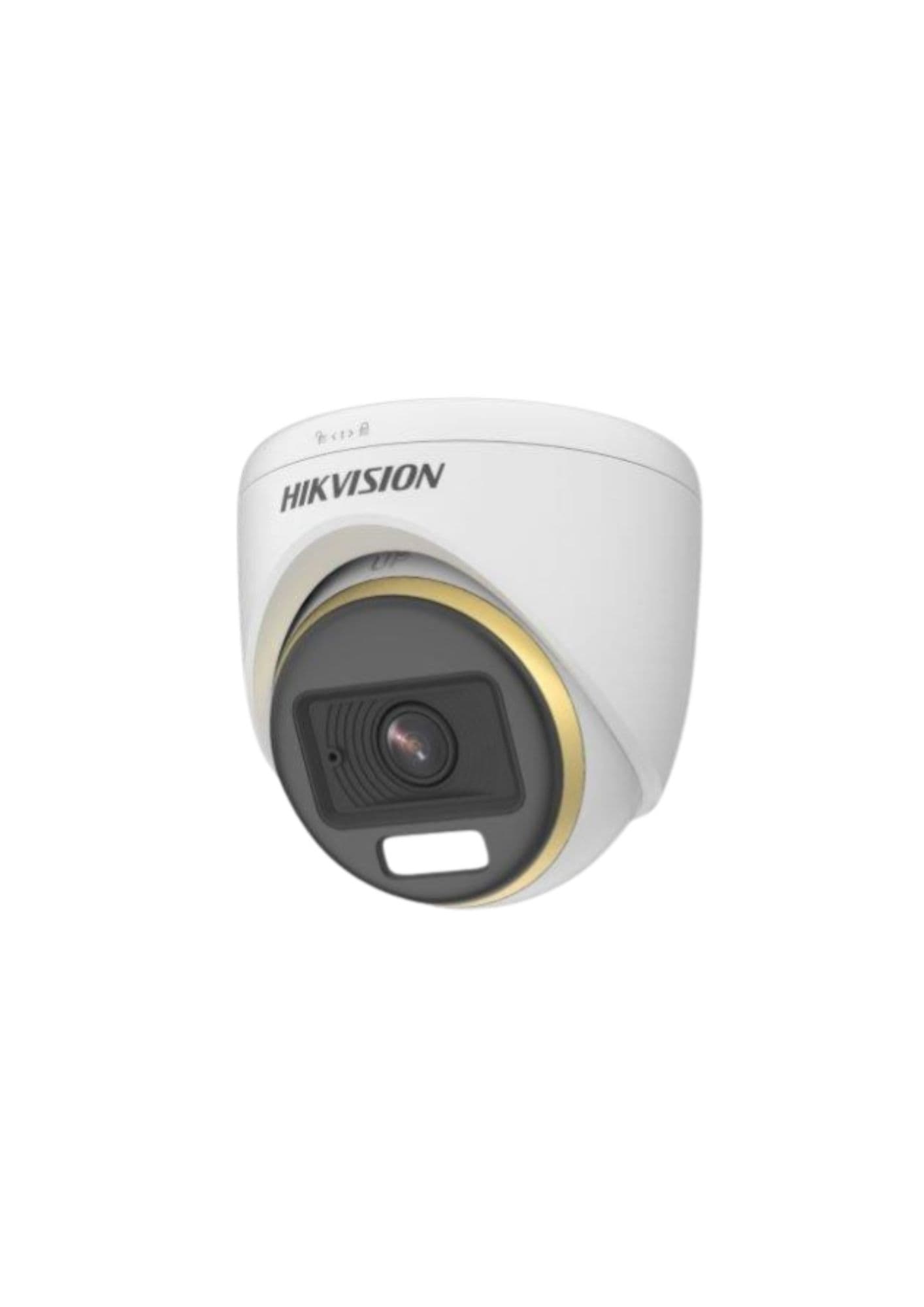 Caméra tourelle fixe infrarouge audio Hikvision DS-2CE70DF3T-PFS 2MP ColorVu pour intérieur