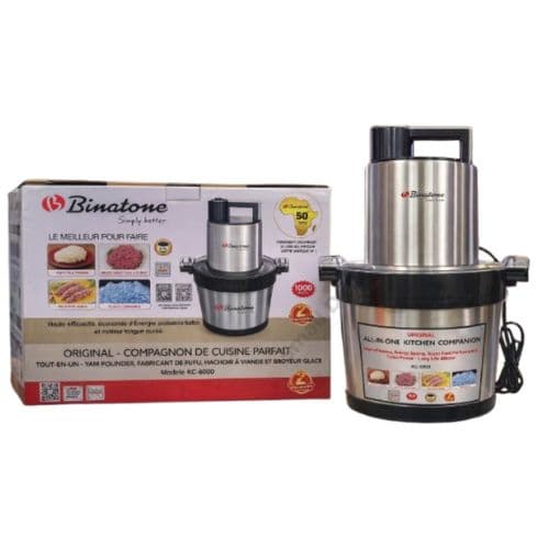 Robot mixeur multifonction Binatone, KC-6000, 1000 W, 6L Garantie 6 mois